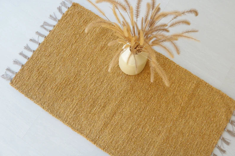 KYLPYHUONEEN MATTO - 60 x 110 - SINAPIN KELTAINEN