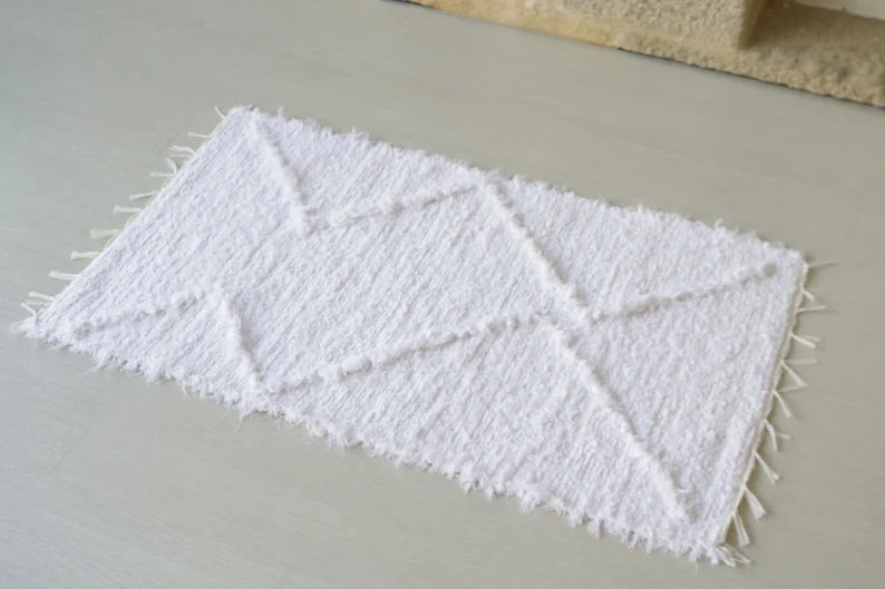 KYLPYHUONEEN MATTO - 50 x 100 - VALKOINEN BOHO