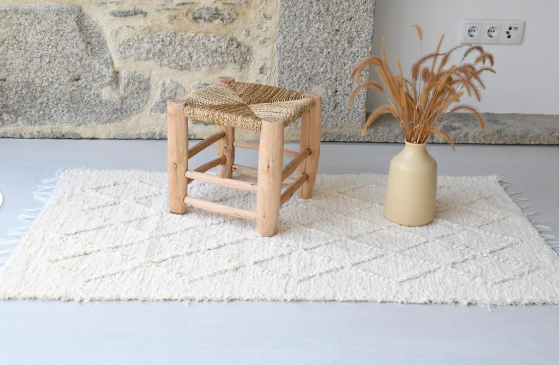 KYLPYHUONEEN MATTO - 70 x 140 -  LUONNONVALKEA