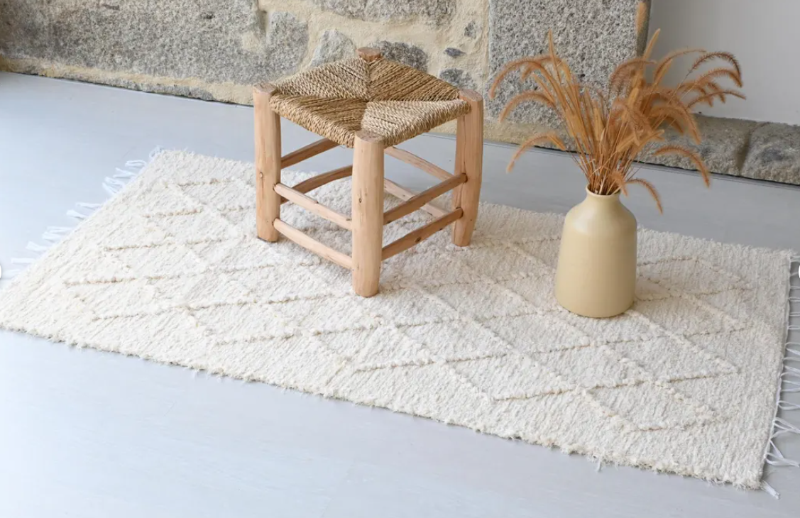 KYLPYHUONEEN MATTO - 70 x 140 -  LUONNONVALKEA