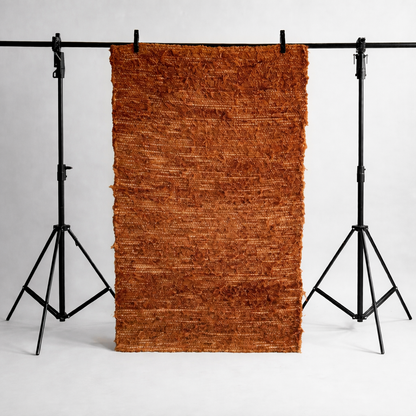 KÄSINKUDOTTU OLOHUONEEN MATTO - RUOSTE