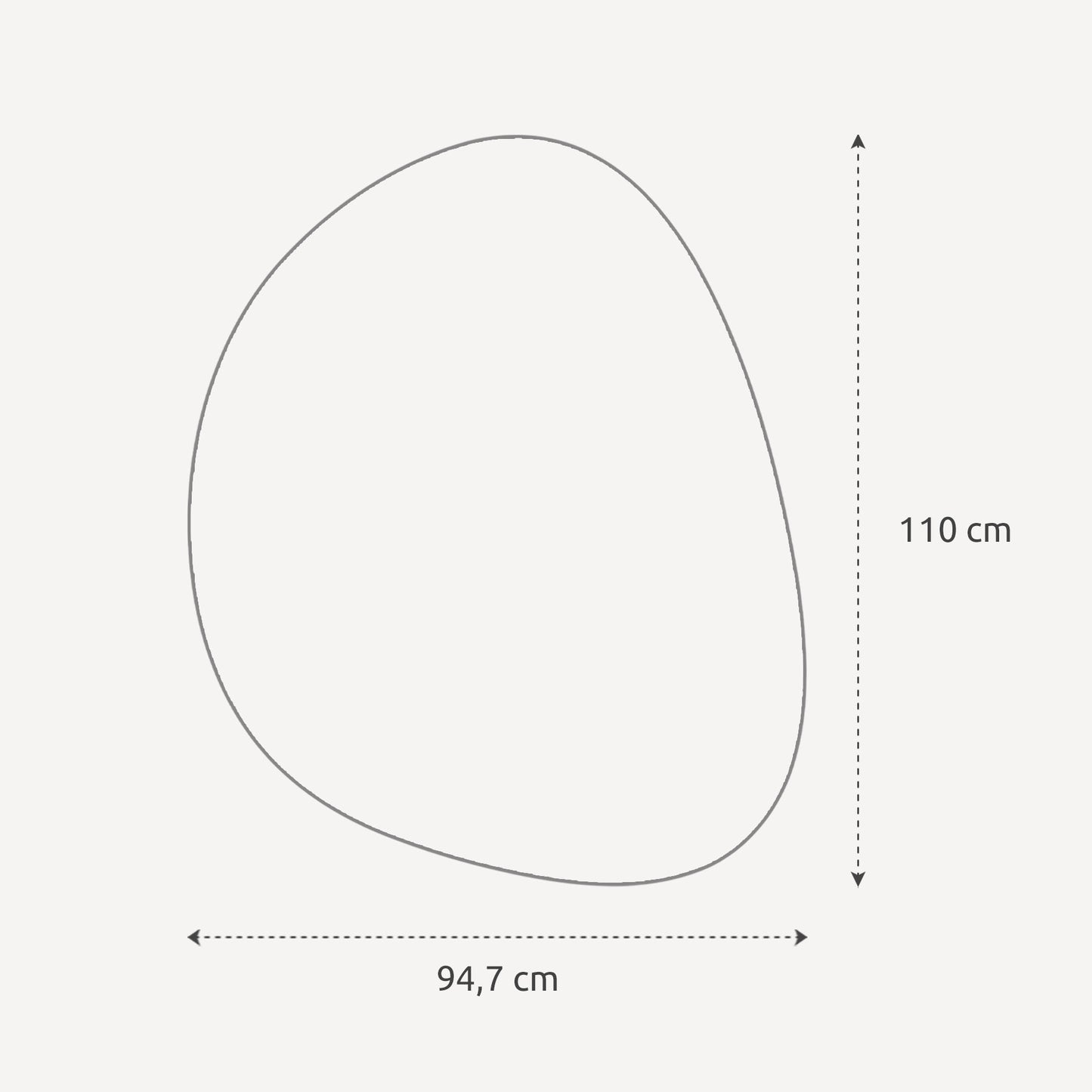 Asymmetrinen peili ORGAANINEN (RUUSUKULTA)