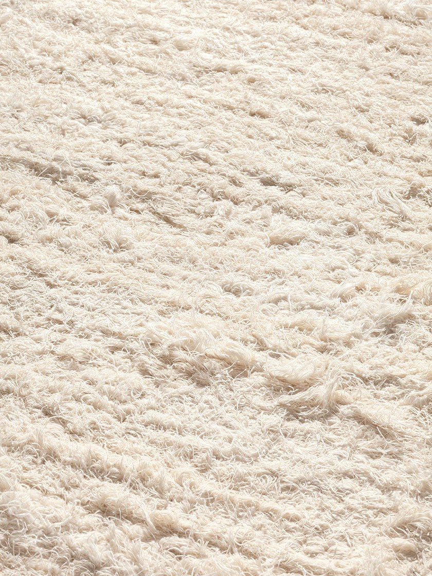 KÄSINKUDOTTU OLOHUONEEN MATTO - VALKOINEN