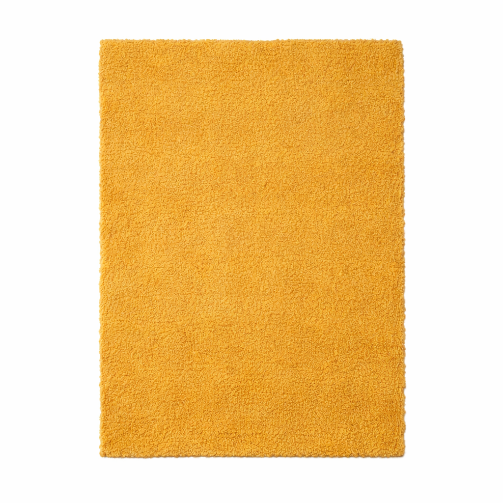 KÄSINKUDOTTU OLOHUONEEN MATTO -  SINAPINKELTAINEN